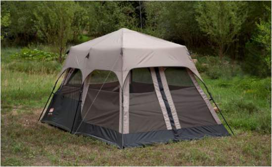 Here is the tent with the optional rain fly.