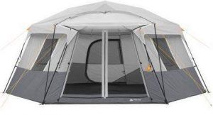 Ozark Trail 11-Person Instant Hexagon Cabin Tent 17 x 15 Feet | Family ...