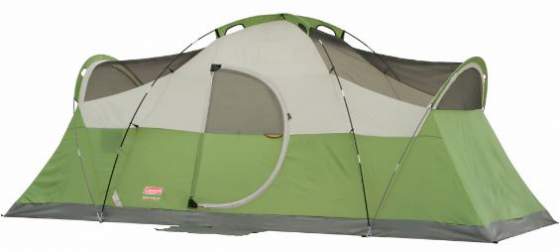 The Montana 8 tent shown without the fly.