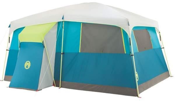 Coleman Tenaya Lake Fast Pitch 8 Person Tent - back view with the closet.