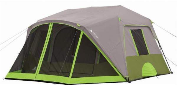 Ozark Trail 9-Person Instant Cabin Tent with Bonus Screen Room.