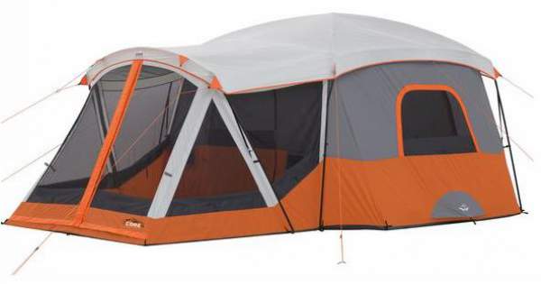 Summer camping tent - Core 11 Person Cabin Tent with Screen Room.