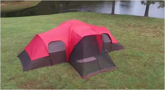 Click to read my review. Ozark Trail 10 person tent with screen porch.