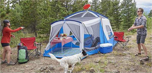 Wenzel Klondike 8 person tent - with screen room.