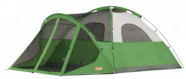Coleman Evanston 6 screened tent without the fly.