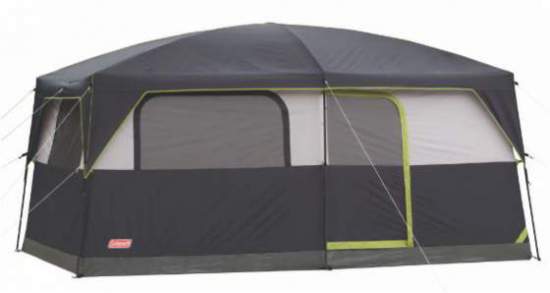 Coleman Prairie Breeze 9 Person Cabin Tent - bathtub style floor.