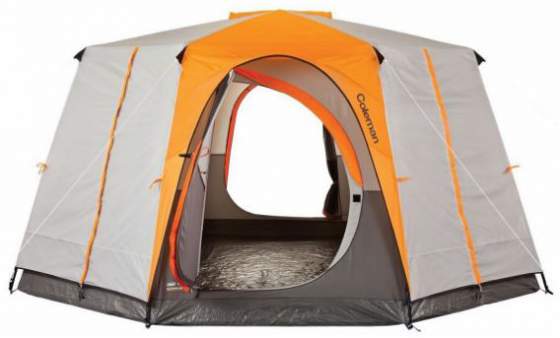 Coleman Octagon 98 full rainfly signature tent.
