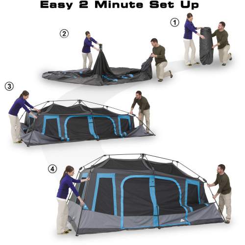 This tent sets up indeed in 2 minutes.