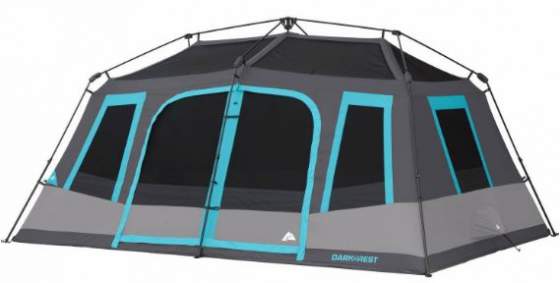 ozark 10 person dark rest instant tent