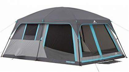 ozark trail 10 person dark rest instant cabin tent