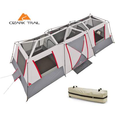 This is a true 3-room tent,