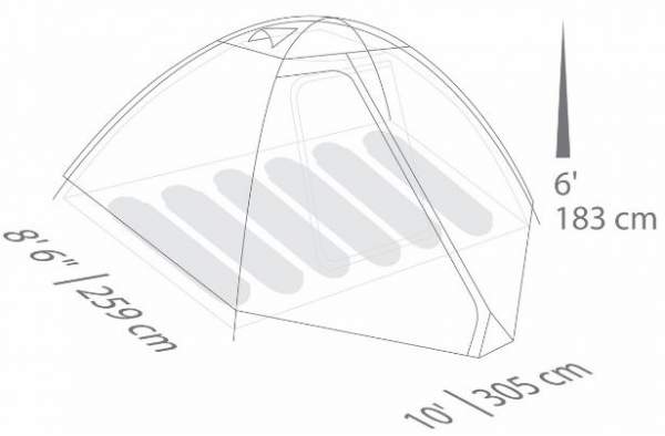 The floor plan and dimensions.