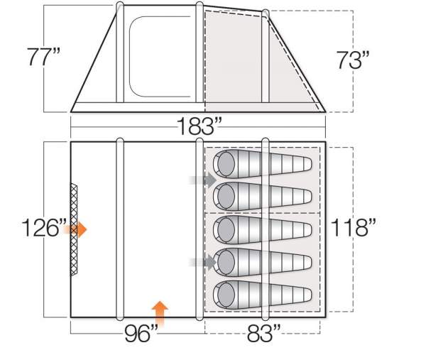 The dimensions and the floor plan.