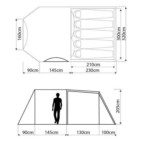 The floor plan and dimensions.