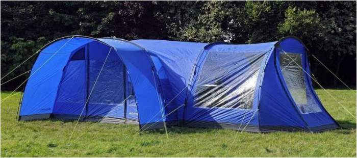 Eurohike Hampton 6 Tent Review Huge 3 Room Dark Rest Tent