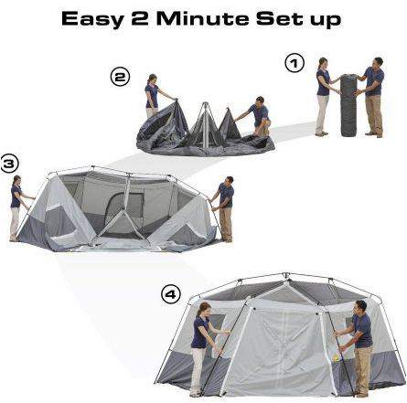 Ozark trail 8 shop person instant hexagon tent