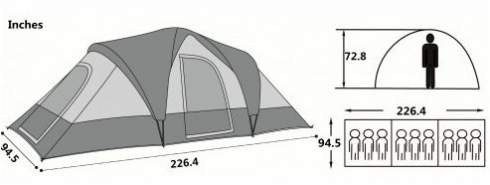 semoo 4 person tent