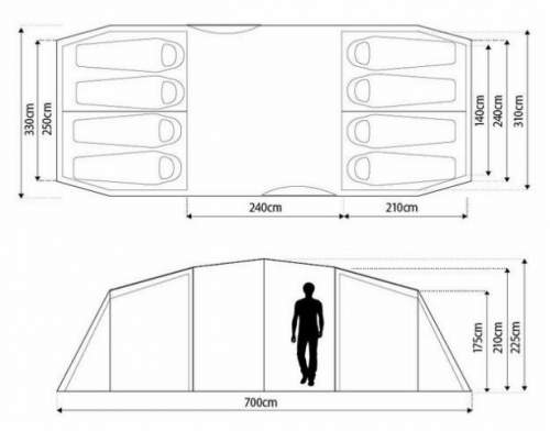 The floor plan and dimensions.