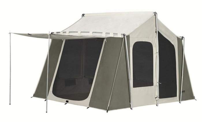 Core 6 Person Straight Wall Cabin Tent with a Screen Room