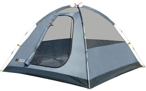 The tent shown without the fly - a simple dome structure.