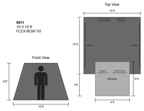 The floor plan and the dimensions.