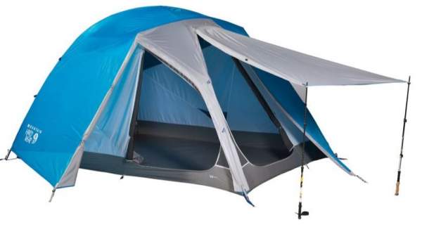 Semi-freestanding - Mountain Hardwear Optic 6 Tent.