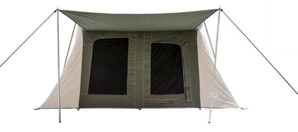 The front view - the same is on the rear but without the awning.