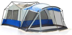 ALPHA CAMP 10-12 Person Tent with Screen Room - Framed Tent | Family ...