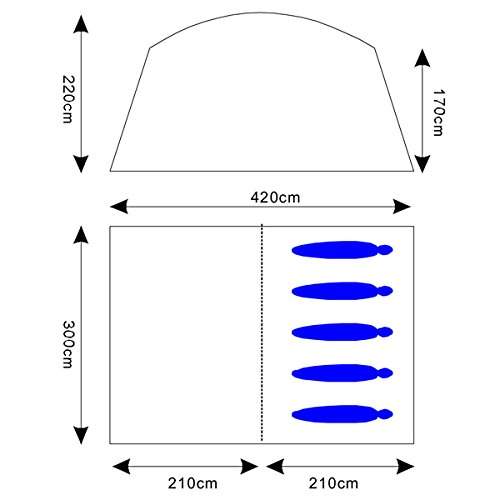 The floor plan and the most important dimensions.