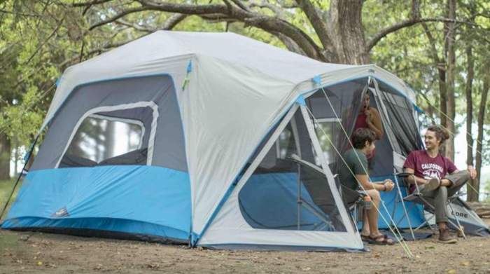 Core Lighted 10 Person Instant Cabin Tent With Screen Room