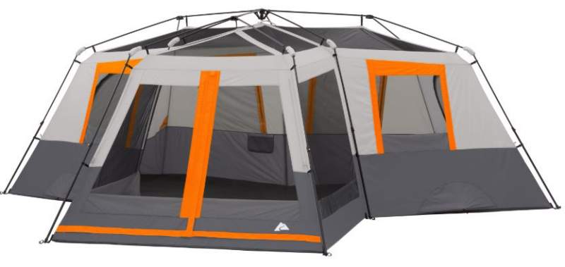 Ozark Trail 12 Person 3 Room Instant Cabin Tent with Screen Room