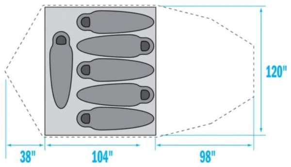 north face kaiju 6 person tent