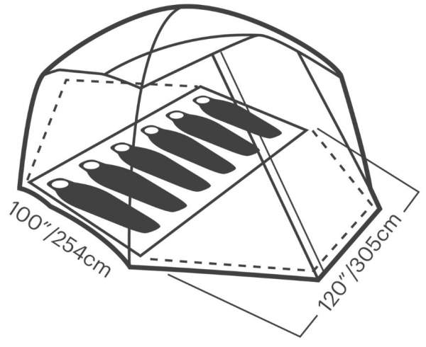 Floor plan and dimensions.