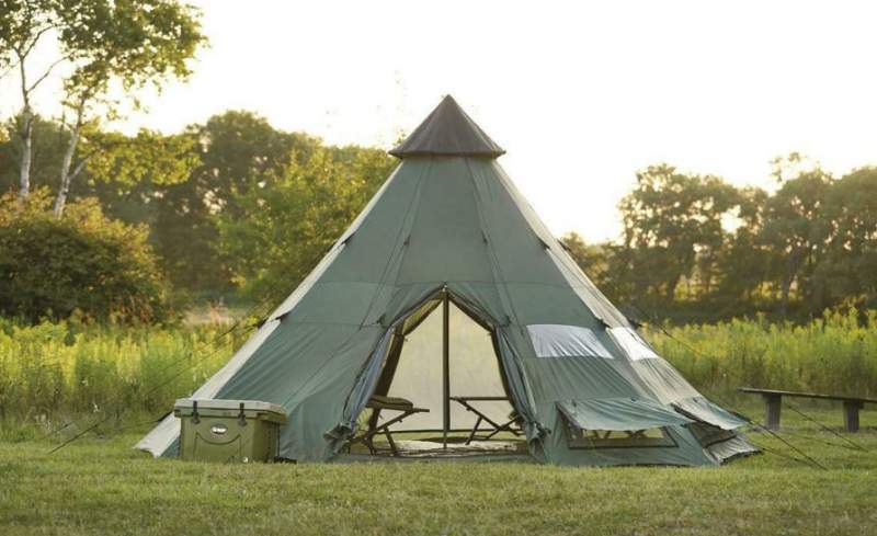 Guide gear 2024 deluxe teepee tent