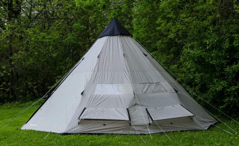 Tahoe Gear Bighorn XL 12-Person Teepee Tent.