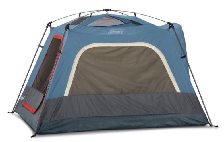 Coleman 3-Person Connectable Tent without the fly - freestanding cabin.