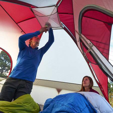 Tent Light Reflection System.