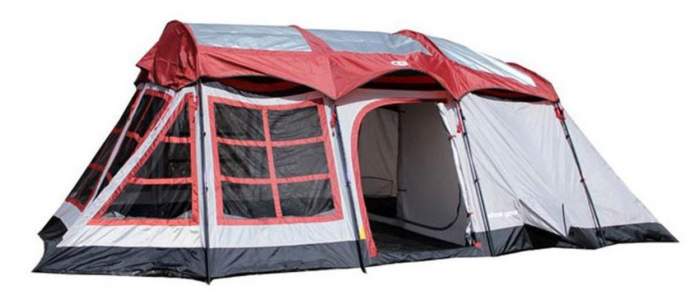 Tahoe Gear Glacier 14 Person 3-Season Family Cabin Camping Tent.