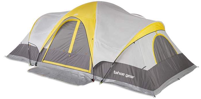 Tahoe Gear Manitoba 14-Person 20' x 17' Family Outdoor Camping Tent.