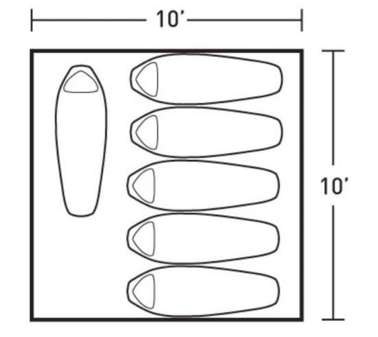 The floor plan and the dimensions.