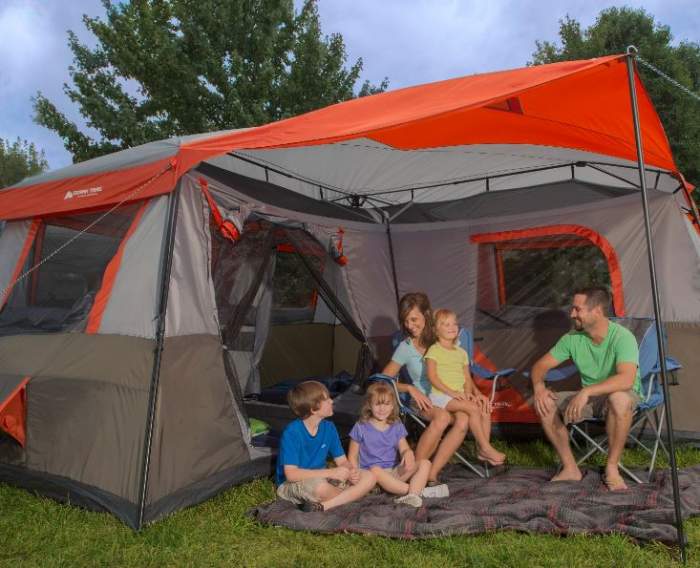 Ozark Trail 12 Person Instant Cabin 16 X 16 3 Room Tent