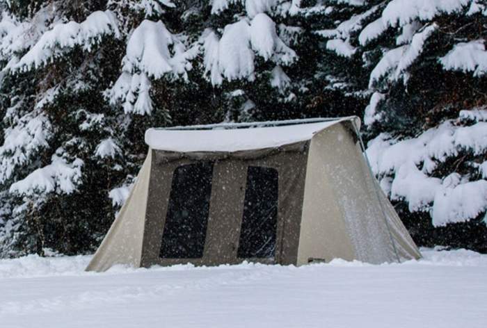 This is a tent for all seasons.