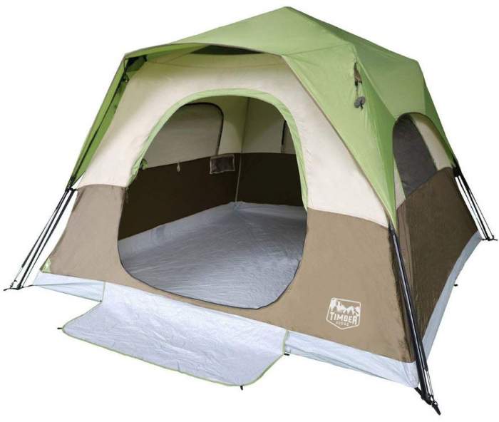 Timber Ridge 6 Person Instant Cabin Tent.