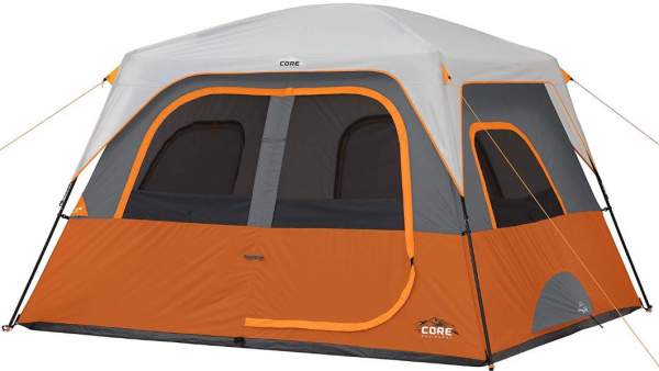 CORE 6 Person Straight Wall Cabin Tent.