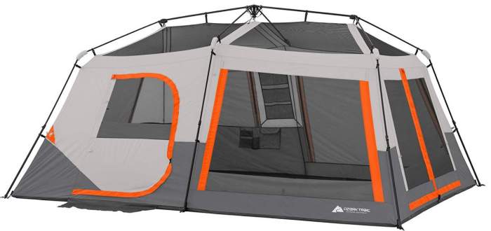 Ozark trail 6 person instant cabin 2025 tent with built in led lights