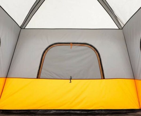 This Core 6 Person Straight Wall Cabin Tent with a Screen Room is