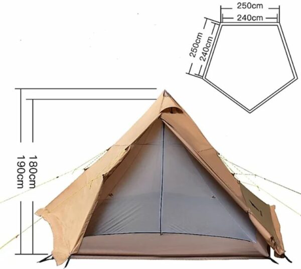 The most important dimensions and the floor plan.