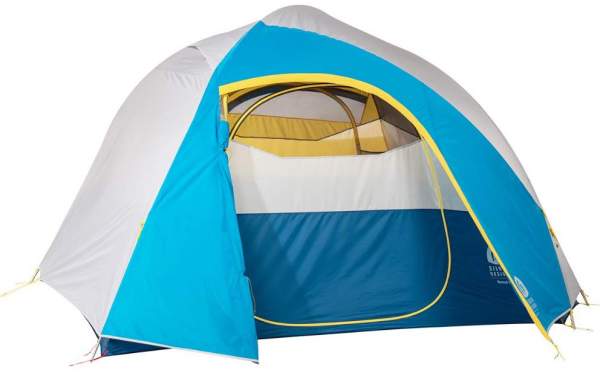 Sierra Designs Nomad 6 Person Tent front view.