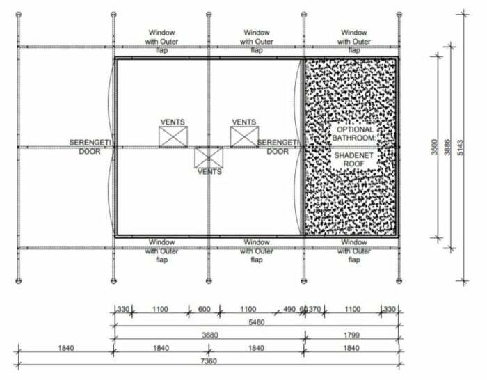 All the floor dimensions.