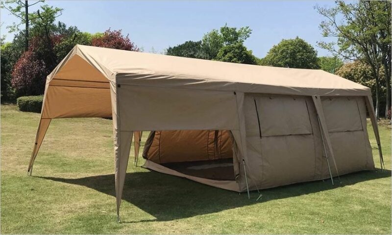 Dream House Double Layers Waterproof Safari Glamping Tent.